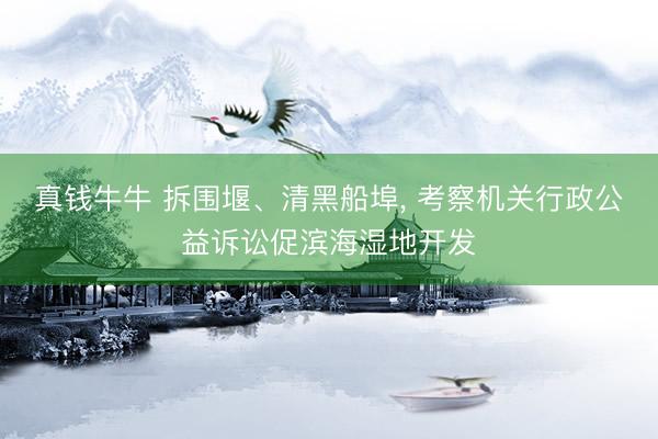 真钱牛牛 拆围堰、清黑船埠， 考察机关行政公益诉讼促滨海湿地开发
